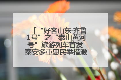“好客山东·齐鲁1号”之“泰山黄河号”旅游列车首发 泰安多重惠民举措激活文旅消费新动能