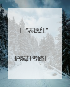 “志愿红”护航赶考路