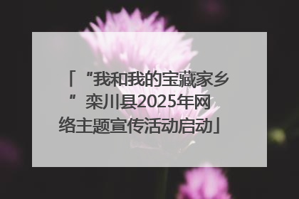 “我和我的宝藏家乡”栾川县2025年网络主题宣传活动启动