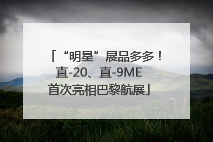 “明星”展品多多！直-20、直-9ME首次亮相巴黎航展