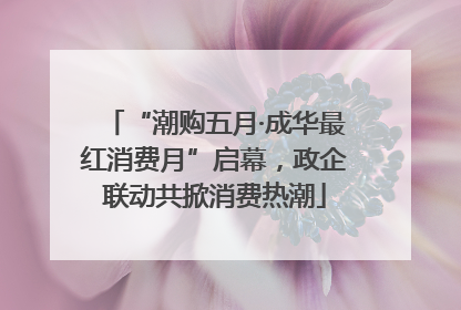 “潮购五月·成华最红消费月”启幕，政企联动共掀消费热潮