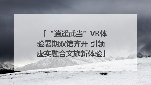 “逍遥武当”VR体验暑期双馆齐开 引领虚实融合文旅新体验