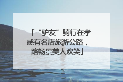 “驴友”骑行在孝感有名店旅游公路，路畅景美人欢笑