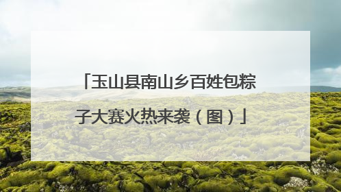 玉山县南山乡百姓包粽子大赛火热来袭（图）