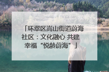 环翠区嵩山街道蔚海社区：文化融心 共建幸福“悦龄蔚海”