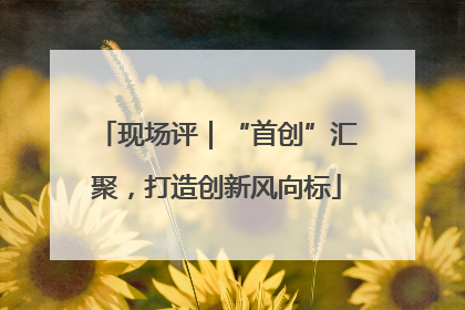 现场评｜“首创”汇聚，打造创新风向标