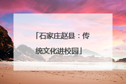 石家庄赵县：传统文化进校园