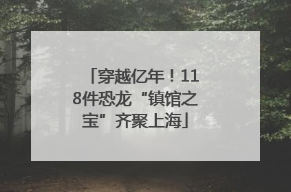 穿越亿年！118件恐龙“镇馆之宝”齐聚上海
