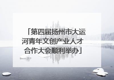 第四届扬州市大运河青年文创产业人才合作大会顺利举办