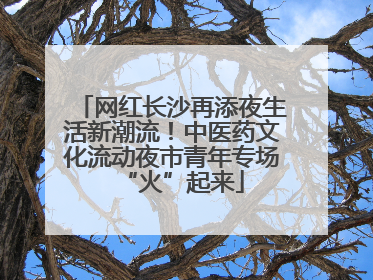 网红长沙再添夜生活新潮流！中医药文化流动夜市青年专场“火”起来