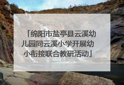 绵阳市盐亭县云溪幼儿园同云溪小学开展幼小衔接联合教研活动