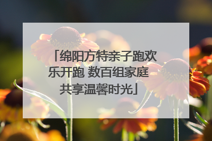 绵阳方特亲子跑欢乐开跑 数百组家庭共享温馨时光