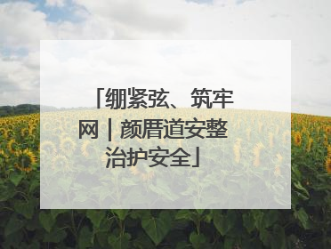 绷紧弦、筑牢网｜颜厝道安整治护安全