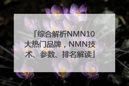 综合解析NMN10大热门品牌，NMN技术、参数、排名解读