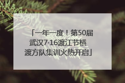 一年一度！第50届武汉7·16渡江节横渡方队集训火热开启