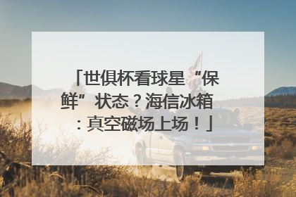 世俱杯看球星“保鲜”状态？海信冰箱：真空磁场上场！