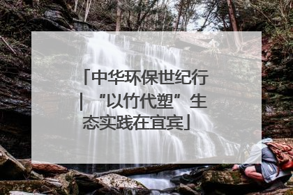 中华环保世纪行｜“以竹代塑”生态实践在宜宾