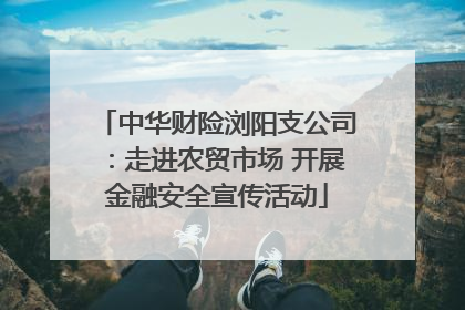 中华财险浏阳支公司：走进农贸市场 开展金融安全宣传活动