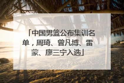 中国男篮公布集训名单，周琦、曾凡博、雷蒙、廖三宁入选
