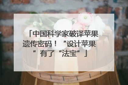 中国科学家破译苹果遗传密码！“设计苹果”有了“法宝”