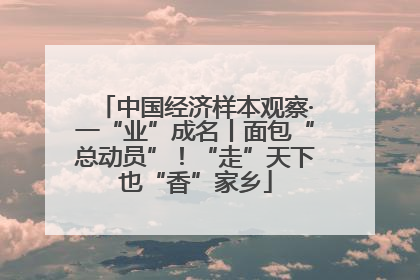 中国经济样本观察·一“业”成名丨面包“总动员”！“走”天下也“香”家乡