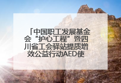 中国职工发展基金会“护心工程”暨四川省工会驿站提质增效公益行动AED使用培训在达州举行