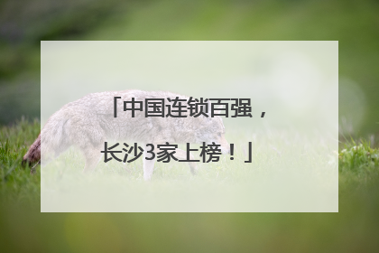 中国连锁百强，长沙3家上榜！