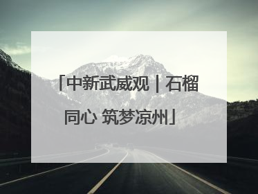 中新武威观｜石榴同心 筑梦凉州