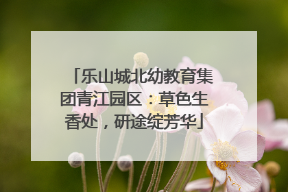 乐山城北幼教育集团青江园区：草色生香处，研途绽芳华