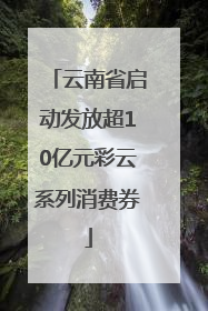 云南省启动发放超10亿元彩云系列消费券