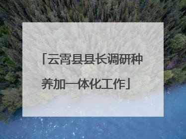云霄县县长调研种养加一体化工作