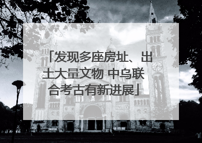 发现多座房址、出土大量文物 中乌联合考古有新进展