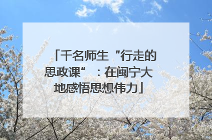 千名师生“行走的思政课”：在闽宁大地感悟思想伟力