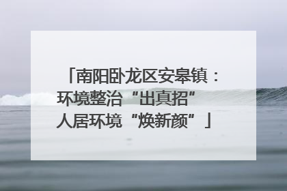 南阳卧龙区安皋镇：环境整治“出真招” 人居环境“焕新颜”