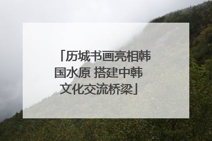 历城书画亮相韩国水原 搭建中韩文化交流桥梁