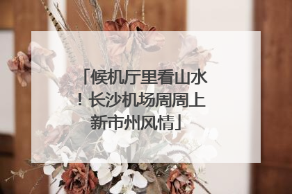 候机厅里看山水！长沙机场周周上新市州风情