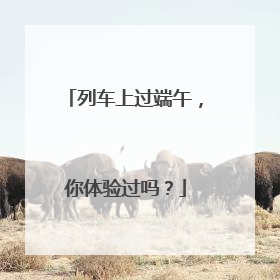 列车上过端午，你体验过吗？