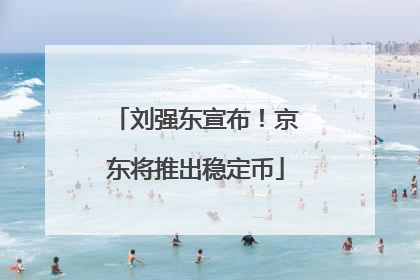 刘强东宣布！京东将推出稳定币
