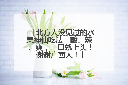 北方人没见过的水果神仙吃法：酸、辣、爽，一口就上头！谢谢广西人！