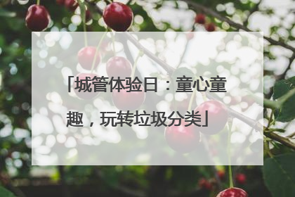 城管体验日：童心童趣，玩转垃圾分类