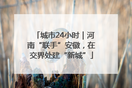 城市24小时｜河南“联手”安徽，在交界处建“新城”