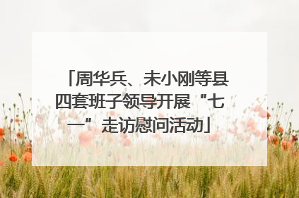 周华兵、未小刚等县四套班子领导开展“七一”走访慰问活动