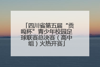 四川省第五届“贡嘎杯”青少年校园足球联赛总决赛（高中组）火热开赛
