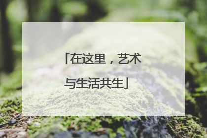 在这里，艺术与生活共生