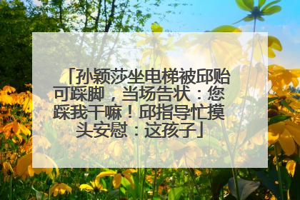 孙颖莎坐电梯被邱贻可踩脚，当场告状：您踩我干嘛！邱指导忙摸头安慰：这孩子
