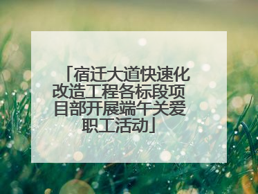 宿迁大道快速化改造工程各标段项目部开展端午关爱职工活动