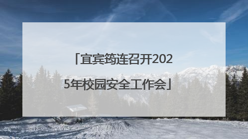 宜宾筠连召开2025年校园安全工作会