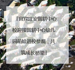 宜宾江安留耕中心校迎接留耕中心幼儿园萌娃进校参观，共筑成长桥梁