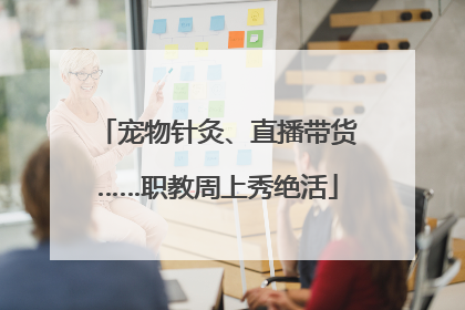 宠物针灸、直播带货……职教周上秀绝活