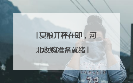夏粮开秤在即，河北收购准备就绪